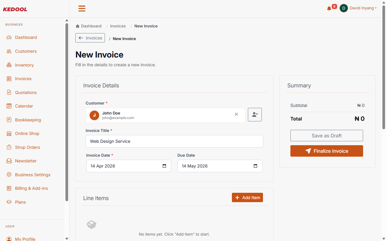 Invoicing & Payments