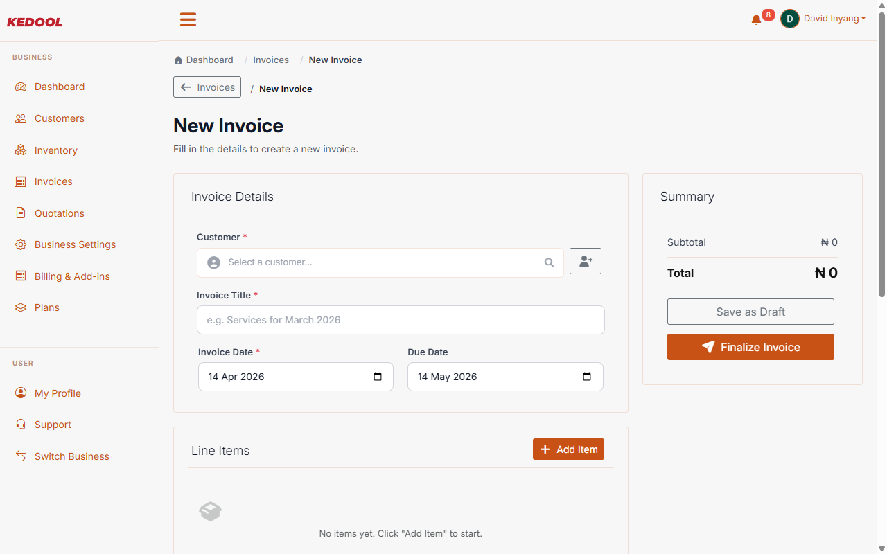 Invoicing & Payments
